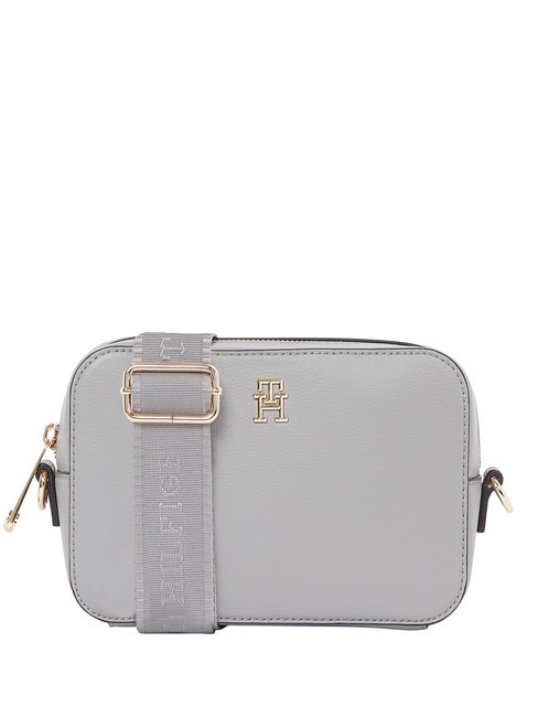 TOMMY HILFIGER TH SOFT LOGO Mini bolso de hombro gris universal - Bolsos Mujer