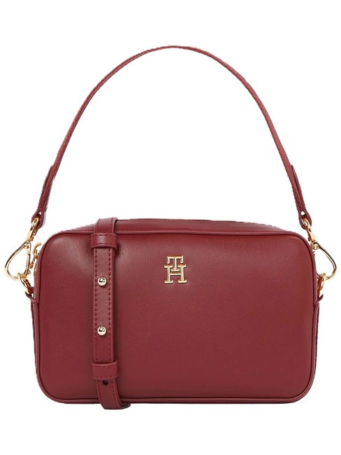 TOMMY HILFIGER TH DISTINCT Mini bolso de mano, con bandolera trufa de frambuesa - Bolsos Mujer