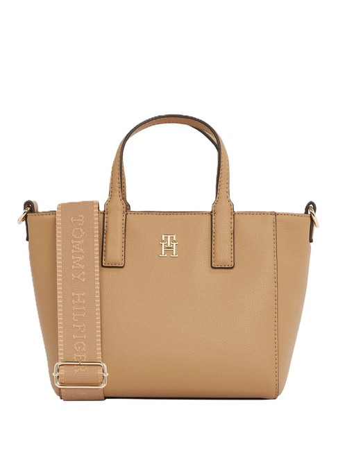 TOMMY HILFIGER TH SOFT LOGO Bolso de mano, con bandolera lienzo de safari - Bolsos Mujer