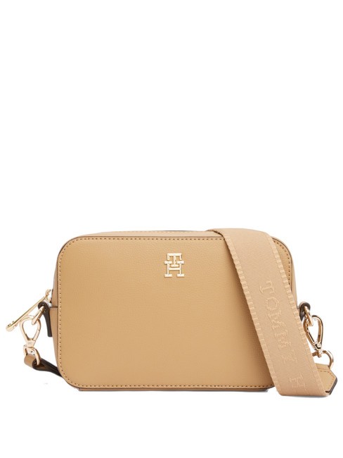 TOMMY HILFIGER TH SOFT LOGO Mini bolso de hombro lienzo de safari - Bolsos Mujer