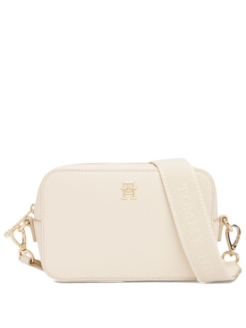 TOMMY HILFIGER TH SOFT LOGO Mini bolso de hombro Caña de azúcar - Bolsos Mujer