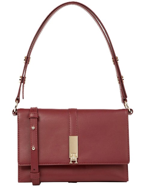 TOMMY HILFIGER TH HERITAGE Bolso de hombro, con bandolera trufa de frambuesa - Bolsos Mujer