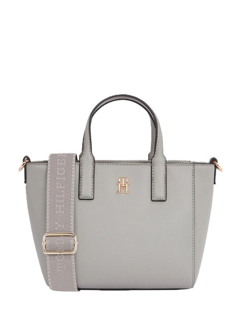 TOMMY HILFIGER TH SOFT LOGO Bolso de mano, con bandolera gris universal - Bolsos Mujer