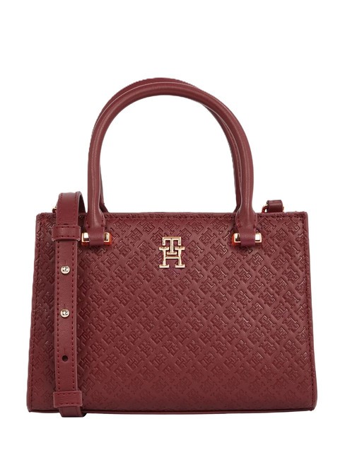 TOMMY HILFIGER TH ETERNITY Mini bolso de mano, con bandolera trufa de frambuesa - Bolsos Mujer