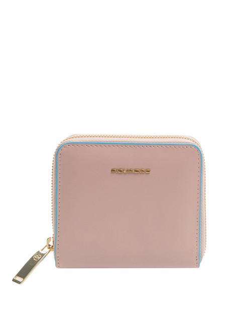 PIQUADRO BLUE SQUARE Mini billetera ROSA 3 - Carteras Mujer