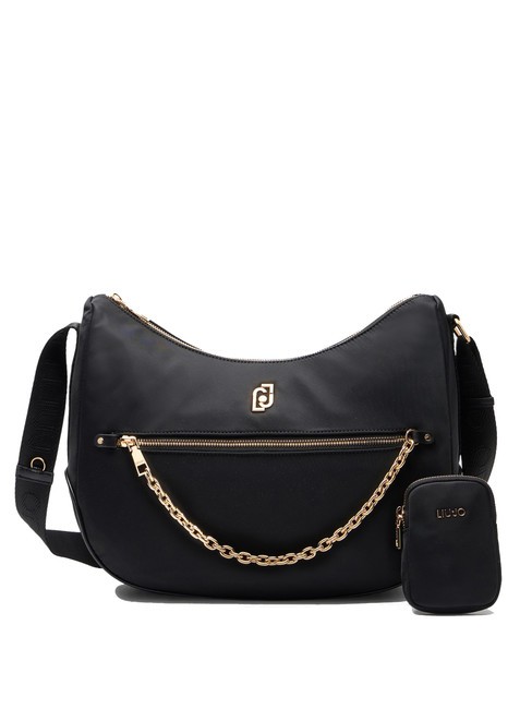 LIUJO ACHALA Bolso bandolera de nailon con estuche NEGRO - Bolsos Mujer