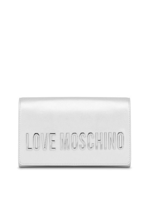 LOVE MOSCHINO BOLD LOVE Bolso de mano con bandolera de cadena plata - Bolsos Mujer