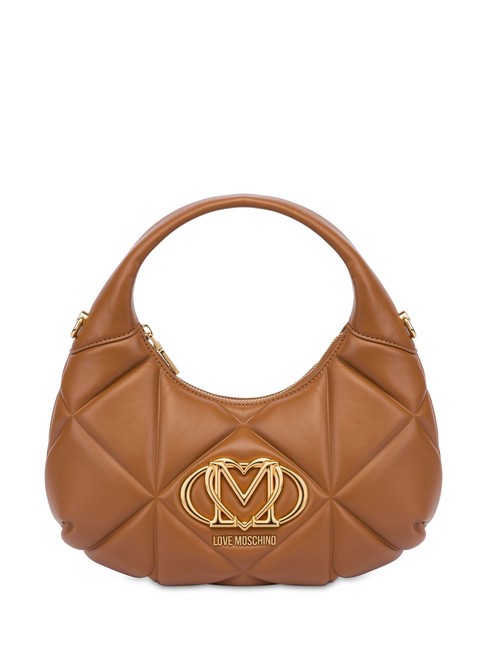 LOVE MOSCHINO GEOMETRIC Bolso bandolera con bandolera camello - Bolsos Mujer