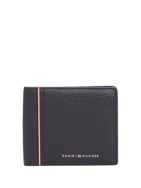 TOMMY HILFIGER TH CORP Cartera de cuero espacio azul - Carteras Hombre