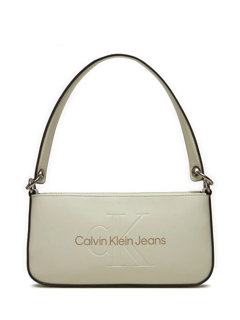 CALVIN KLEIN CK JEANS SCULPTED POUCH Bolsa de hombro tofu - Bolsos Mujer