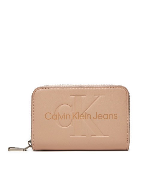 CALVIN KLEIN SCULPTED Cartera con cremallera polvo de rosas - Carteras Mujer