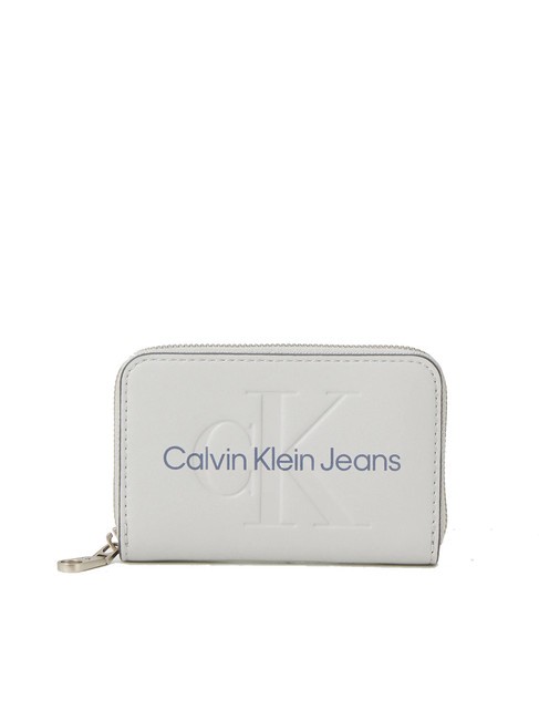 CALVIN KLEIN SCULPTED Cartera con cremallera espejismo gris - Carteras Mujer