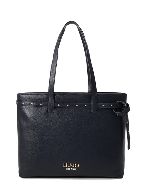 LIUJO EVRIM Bolso shopping con tachuelas NEGRO - Bolsos Mujer