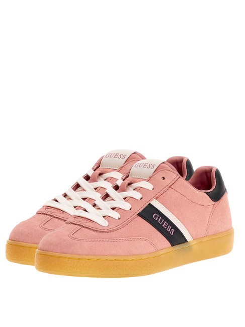 GUESS NOLINAS  Zapatillas de piel ROSA - Zapatos Mujer