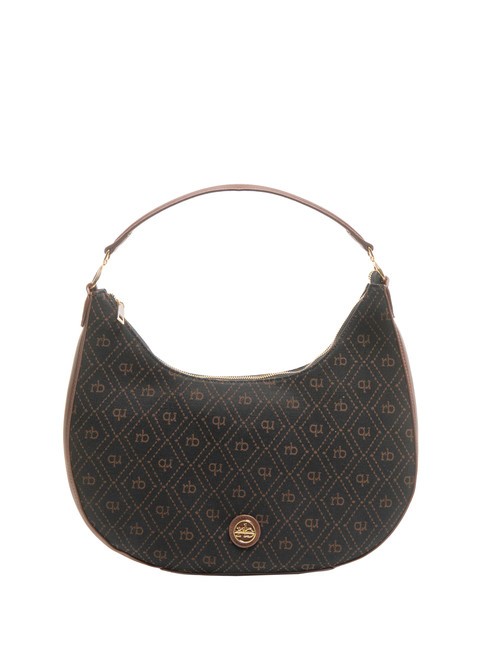 ROCCOBAROCCO FRIDA Bolso hobo jacquard chocolate - Bolsos Mujer