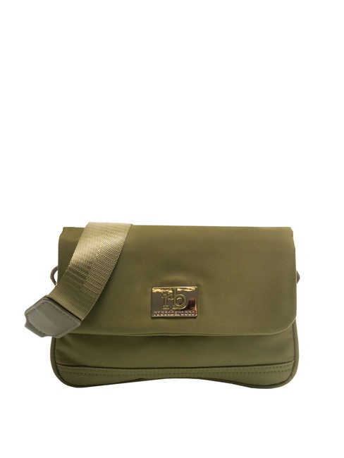 ROCCOBAROCCO GLORIA Bolso bandolera de nailon verde militar - Bolsos Mujer