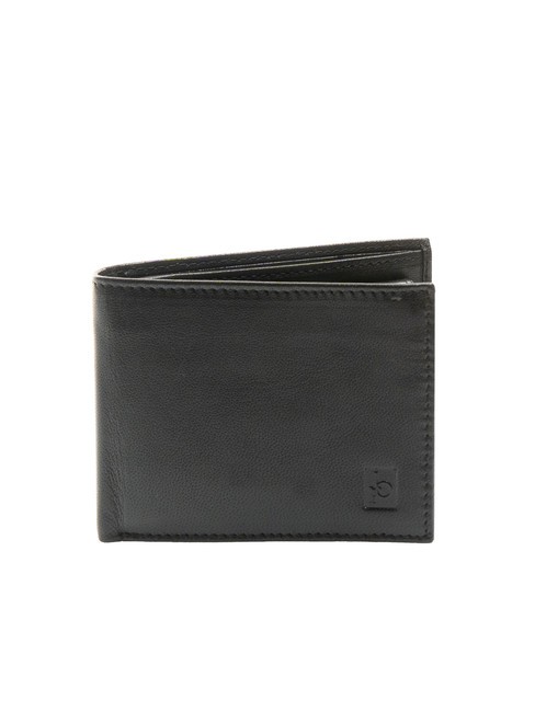 ROCCOBAROCCO PLAIN cartera de cuero de 8 cc negro - Carteras Hombre