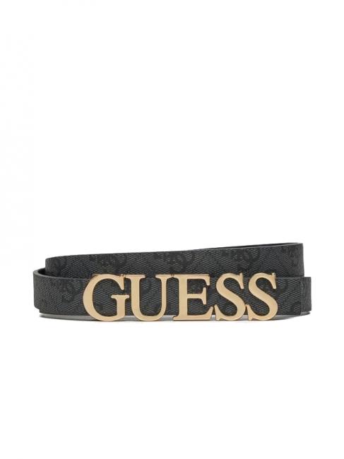 GUESS ZAMIRA Cinturón con logo de metal bolsa de asas Vikky Large Roo Coalog - Cinturones