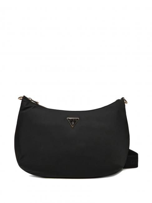 GUESS ECO GEMMA Bolso bandolera de nailon NEGRO - Bolsos Mujer