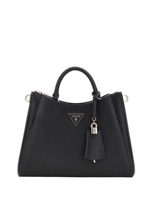 GUESS ECO JAZLYNN Bolso de mano con bandolera NEGRO - Bolsos Mujer