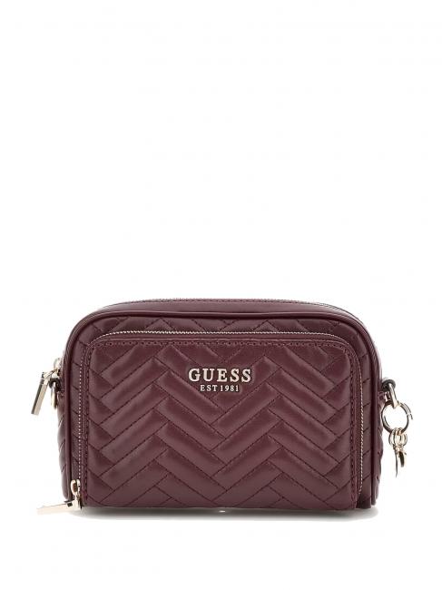 GUESS ANNING Bolso de dormitorio acolchado berenjena - Bolsos Mujer