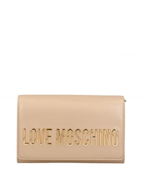 LOVE MOSCHINO BOLD LOVE Bolso de mano con bandolera de cadena oro - Bolsos Mujer