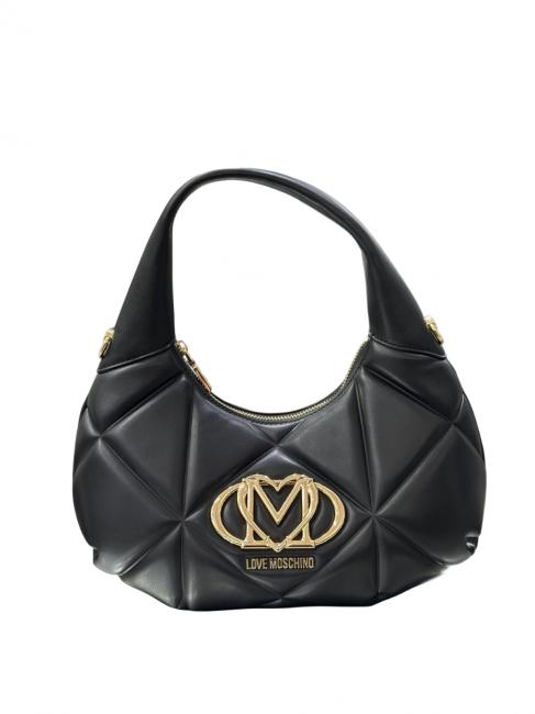 LOVE MOSCHINO GEOMETRIC Bolso bandolera con bandolera negro - Bolsos Mujer