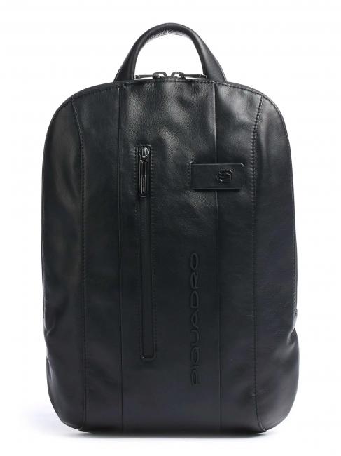 PIQUADRO URBAN Mochila para portátil de 14", en piel negro - Mochilas para portátil