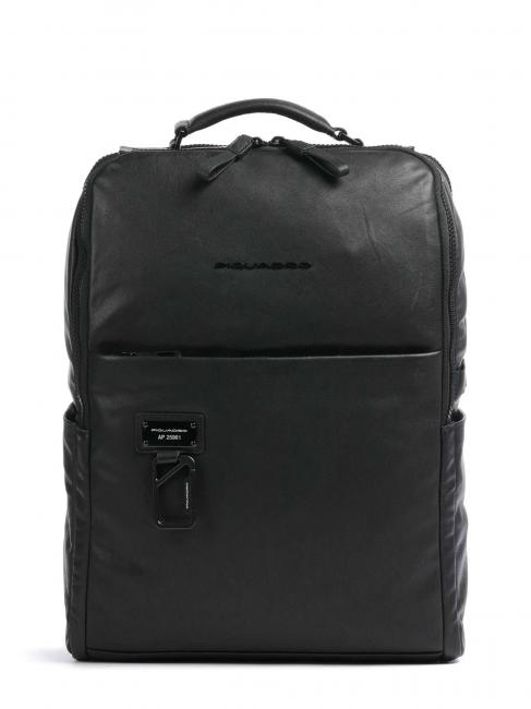 PIQUADRO HARPER Mochila de piel para portátil de 15,6" negro - Mochilas para portátil