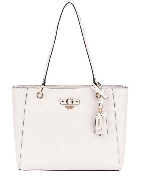 GUESS GERTY bolso shopper con logo de peonía 4G OFFWHITE - Bolsos Mujer