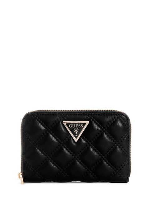 GUESS GIULLY  Cartera mediana con cremallera NEGRO - Carteras Mujer