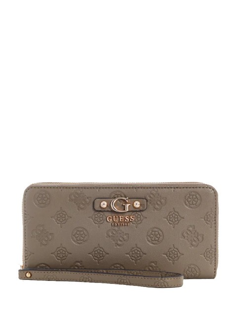 GUESS GERTY Cartera grande con logo de peonía marrón oscuro - Carteras Mujer