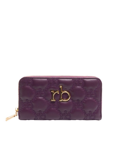 ROCCOBAROCCO TESSA Cartera grande con cremallera alrededor viola - Carteras Mujer