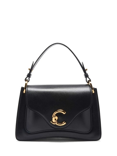 COCCINELLE C-ME CALF COCKER Bolso pequeño de piel con bandolera negro - Bolsos Mujer