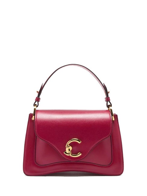 COCCINELLE C-ME CALF COCKER Bolso pequeño de piel con bandolera sangría - Bolsos Mujer