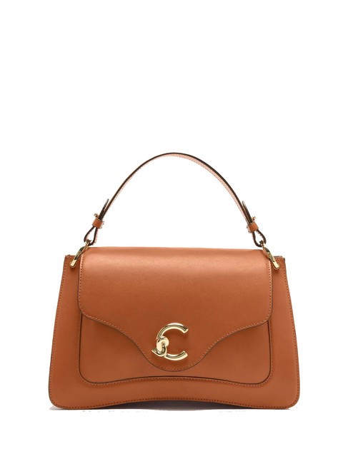 COCCINELLE C-ME CALF COCKER Bolso maletín de piel con bandolera CUIR - Bolsos Mujer