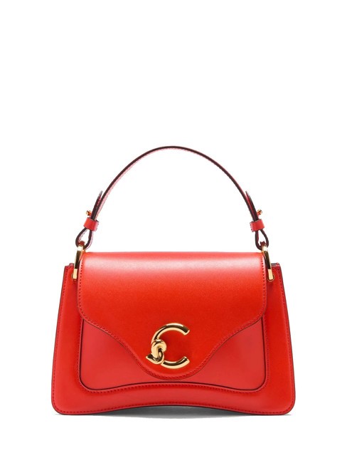 COCCINELLE C-ME CALF COCKER Bolso pequeño de piel con bandolera gazpacho - Bolsos Mujer