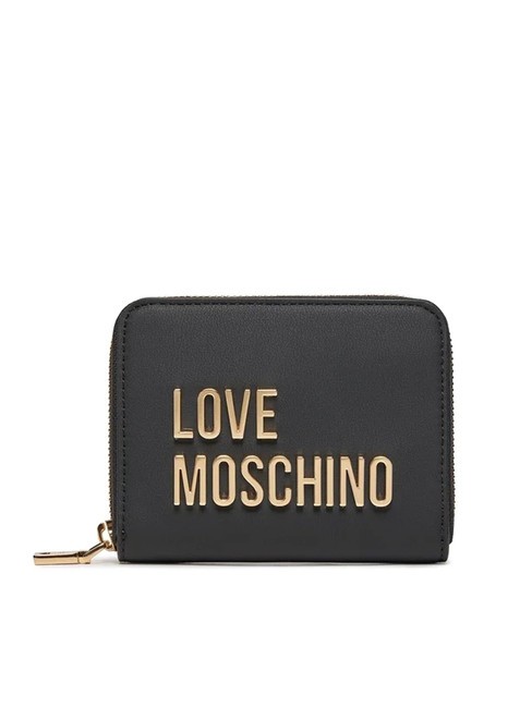 LOVE MOSCHINO BOLD LOVE Cartera grande con cremallera alrededor negro - Carteras Mujer