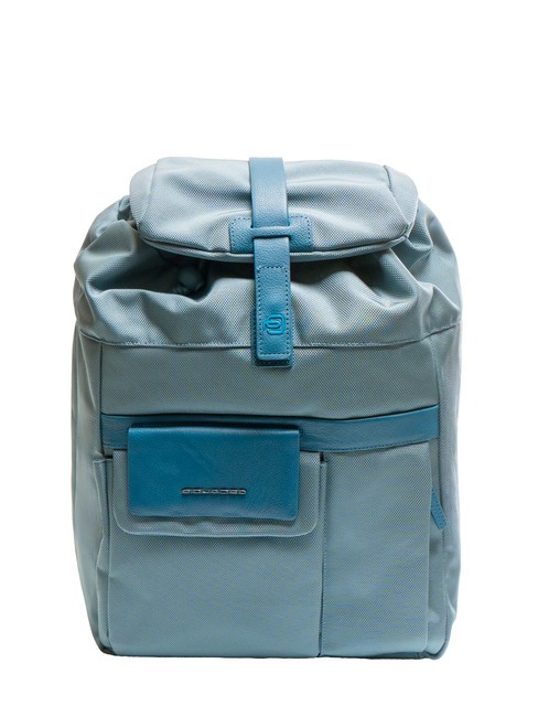 PIQUADRO CARTESIO Mochila de un solo hombro, soporte para portátil de 14" azul - Mochilas para portátil