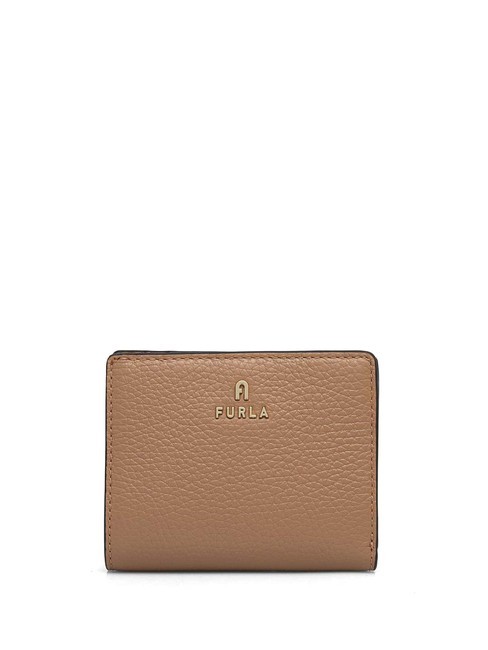 FURLA CAMELIA Cartera compacta de piel de becerro desierto - Carteras Mujer