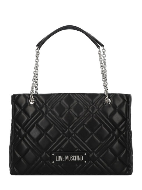 LOVE MOSCHINO QUILTED Bolso shopping con asas de cadena po00bx - Bolsos Mujer