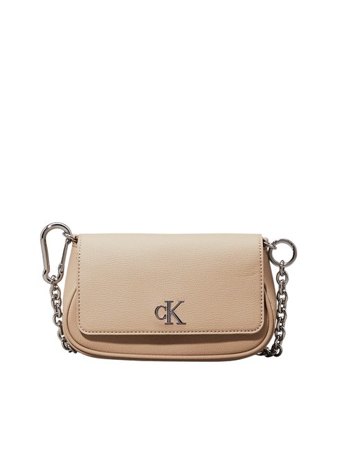 CALVIN KLEIN MINIMAL MONOGRAM Mini bolso de hombro vajilla - Bolsos Mujer