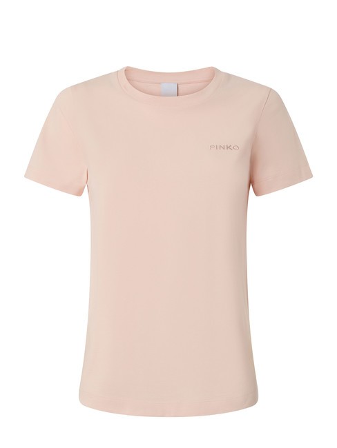 PINKO START camiseta con logo rosa pálido-marrón - camiseta