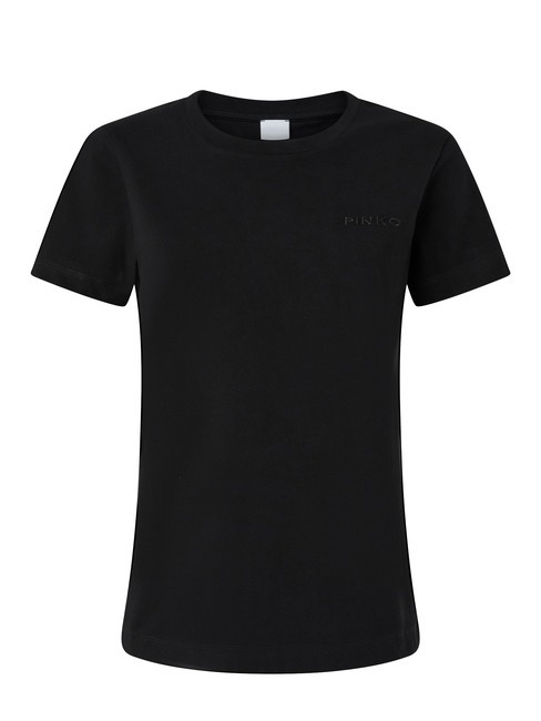 PINKO START camiseta con logo limusina negra - camiseta