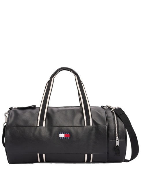 TOMMY HILFIGER TOMMY JEANS CITY COLLEGE Bolso de lona con bandolera negro - Bolsas de viaje