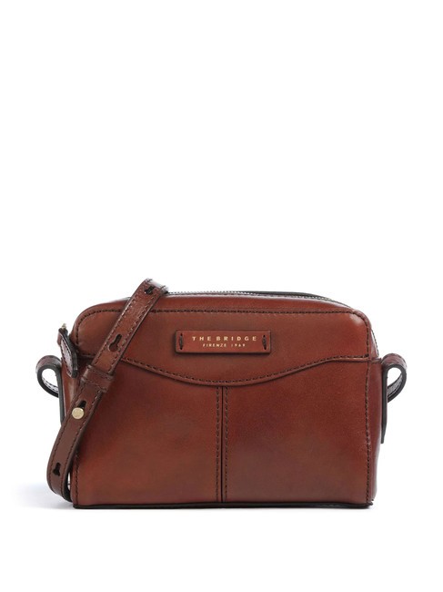 THE BRIDGE GLORIA Bolso mini cámara en piel BROWN - Bolsos Mujer