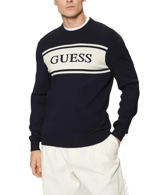 GUESS FLICK  Suéter smartblue - Suéteres de los hombres