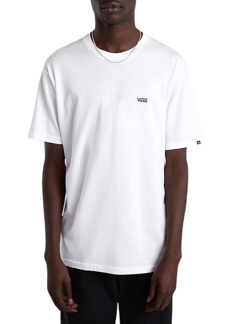 VANS LEFT CHEST LOGO  Camiseta de algodón blanco negro - camiseta