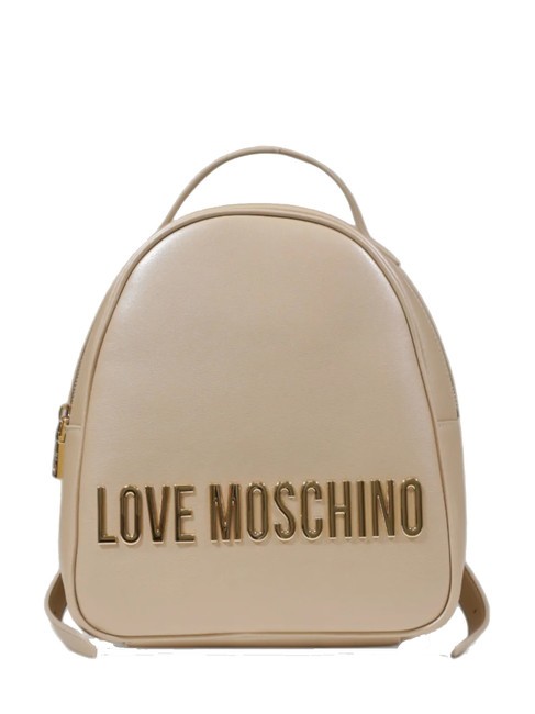 LOVE MOSCHINO LOGO LETTERING Mochila oro - Bolsos Mujer