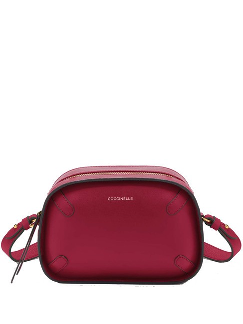 COCCINELLE MALETA CALF Mini bolso bandolera, en piel. sangría - Bolsos Mujer